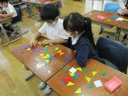 いろいろな形ができたよ 中央小学校